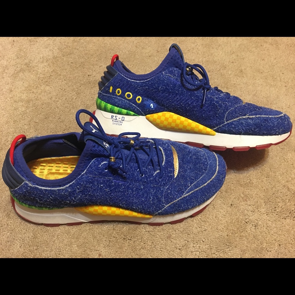 Men’s Sonic the Hedgehog Puma shoes size 11.5. - Picture 4 of 5